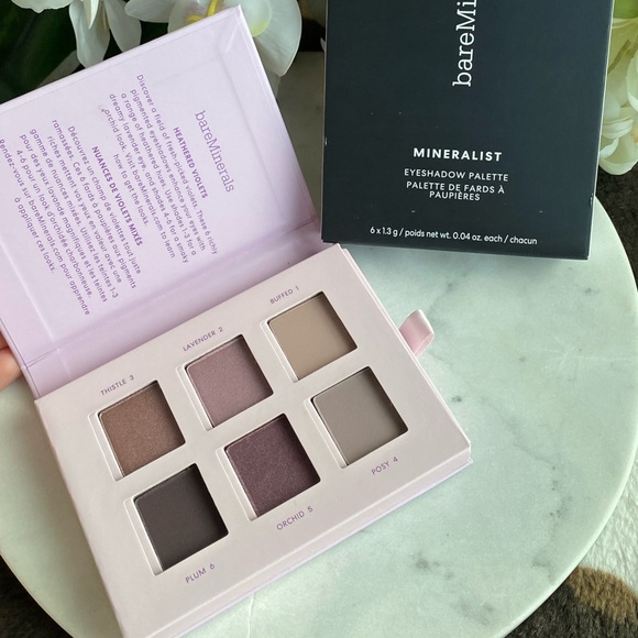NEW bareMinerals Mineralist Eyeshadow Palette - Heathered - Mauve Plum Purple - Picture 5 of 15